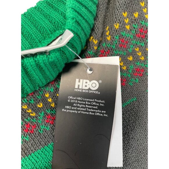 Game Of Thrones Official Mesn Green Cotton Xmas Green Sweater Sz L SKU 9540 - Picture 8 of 10
